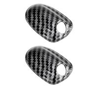 LT Easiyl Lot de 2 Caches de Gicleurs de Lave-Glace Texturés en Fibre de Carbone (Gauche Et Droite) Compatible avec Mini F55 F56 F57 Cooper S Et JCW