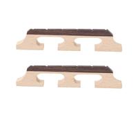 LT Easiyl Lot de 2 chevalet de rechange à 6 cordes à trois pieds en érable ébène compatible avec banjo guitare ukulélé