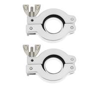 LT Easiyl Lot de 2 colliers de serrage à vide 53 mm x 32 mm KF25 avec anneau central en alliage d'aluminium pour tube à bride de 40 mm
