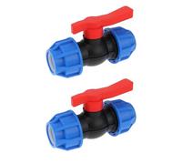 LT Easiyl Lot de 2 Connecteurs de Robinet d'arrêt 32 Mm pour Tuyau PE PVC PPR