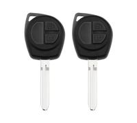 LT Easiyl Lot de 2 coques de rechange pour clé de voiture à 2 boutons compatibles avec Suzuki Alto Compatible avec Baleno Compatible avec Grand