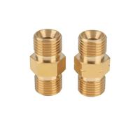 LT Easiyl Lot de 2 coupleurs de tuyau de soudure en laiton 9/16"-18 pour connecteur de tuyau double oxygène acétylène