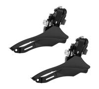 LT Easiyl Lot de 2 Dérailleurs Avant de Vélo FD-TZ30 Compatible avec Shimano Tourney 6/7 Vitesses Diamètre du Mandrin 31,8 Mm Ligne de Chaîne 47,5 Mm Plateau Avant Manette de Vitesse Noir