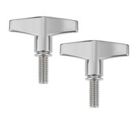 LT Easiyl Lot de 2 écrous à Oreilles pour Pied de Cymbale M6 X 15 Mm en Alliage de Zinc pour Batteur