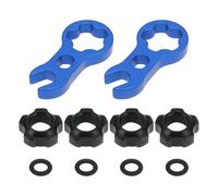 LT Easiyl Lot de 2 écrous de valve de vélo en alliage d'aluminium pour vélo de montagne ou de route avec bague d'étanchéité