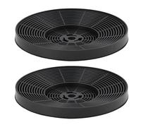 LT Easiyl Lot de 2 filtres à charbon AMFILT1 de 175 mm compatibles avec les hottes en verre coudées Apelson