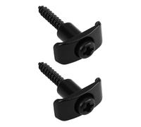 LT Easiyl Lot de 2 Guides-cordes Noirs avec Vis Compatibles avec Fender Guitares Stratocaster Et Telecaster