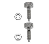 LT Easiyl Lot de 2 pistons à ressort autobloquants M6 x 1.0 avec poignée moletée en acier inoxydable pour châssis, armoires, appareils électroménagers, automobiles