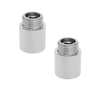LT Easiyl Lot de 2 raccords filetés BSP 1/2" en acier inoxydable mâle vers femelle - Rallonge droite pour tuyau d'eau - Raccords sanitaires - 25 mm