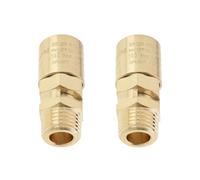 LT Easiyl Lot de 2 soupapes de sécurité en laiton pour compresseur d'air à ouverture et fermeture automatiques - 10 bars - Soulagement de la pression - 6,35 mm BSP mâle - Convient pour un usage