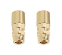 LT Easiyl Lot de 2 soupapes de sécurité en laiton pour compresseur d'air à ouverture et fermeture automatiques 9,5 bar Soulagement de la pression 6,35 mm BSP mâle Convient pour un usage industriel