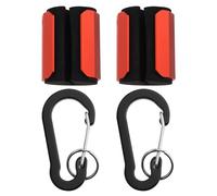 LT Easiyl Lot de 2 Supports de Canne à Pêche Légers Et Portables en Alliage D'aluminium Clips de Canne à Pêche Support de Canne à Pêche Portable Clip de Canne à Pêche Rouge