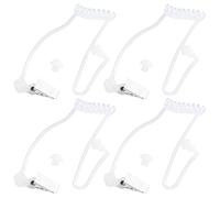 LT Easiyl Lot de 4 bouchons d'oreille en silicone transparent de 50 cm pour talkie-walkie intra-auriculaire