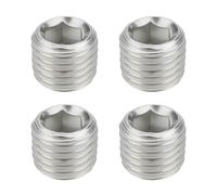 LT Easiyl Lot de 4 bouchons hexagonaux 1/16 NPT en acier inoxydable 304 pour système d'étanchéité de tuyau d'air et d'eau