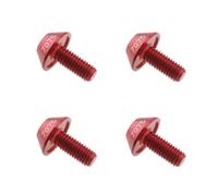 LT Easiyl Lot de 4 boulons hexagonaux M5 x 12 mm pour porte-bouteille d'eau de vélo pour VTT, vélo de route, rouge