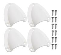 LT Easiyl Lot de 4 cache-évents en nylon pour câble de marine avec vis ou yachts, bateaux, navires (taille L/blanc)