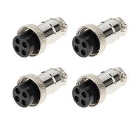 LT Easiyl Lot de 4 Connecteurs Femelles 4 Broches pour Microphone CB/Ham Systems Adaptateur de Remplacement Compatible avec Cobra Midland