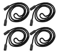LT Easiyl Lot de 4 cordons de lunettes de 74 cm de long pour lunettes de natation, lunettes de sport, cordon de serrage pour lunettes de soleil, cordon tour de cou, noir, noir, 74 cm