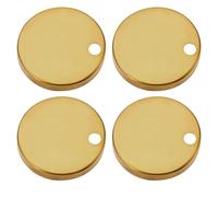 LT Easiyl Lot de 4 Couvercles de Charnière de Siège de Toilette 60 mm Couvercles de Fixation de Charnière Ensemble de Couvercles Décoratifs de Fixation Supérieure de Cuvette de Toilette, Or