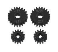 LT Easiyl Lot de 4 engrenages de portail Overdrive de 0,8 m en alliage d'aluminium 14T - Engrenages de sortie 21T compatibles avec Capra échelle 1/10 SCX10 III AXI03000