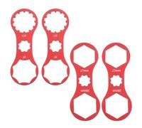 LT Easiyl Lot de 4 outils de réparation de fourche avant de vélo - Clés à double tête - Convient pour XCR/XCM/XCT/RST VTT / vélos de route - Rouge
