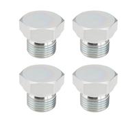 LT Easiyl Lot de 4 Raccords d'obturation Hydrauliques Mâles BSP 1/2" pour Ports Hydrauliques