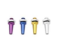 LT Easiyl Lot de 4 supports d'antenne M6 en alliage d'aluminium de 23 mm pour télécommande de bateau télécommandé, pour bateau, avion, tube d'antenne à monter soi-même, modèle RC, bleu, or, violet,