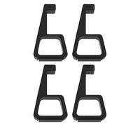 LT Easiyl Lot de 4 supports horizontaux pour console de jeu - Pour console de jeu - Supports simples pour éviter de glisser - Pieds antidérapants - Compatible avec Sony PS4 Slim - Noir