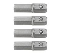 LT Easiyl Lot de 4PCS Adaptateurs d'embouts Hexagonaux de 1/4" à 1/4" Carrés Rallonge d'adaptateur d'entraînement à Douille Longue de 25 Mm