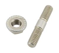 LT Easiyl Lot de 4pcs Boulons en Acier Inoxydable M6 Goujons avec écrous pour Moto Voiture Meubles M6x32mm