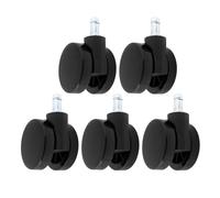 LT Easiyl Lot de 5 Roulettes à Bord Souple sans Capuchon pour Chaise Herman Miller Compatible avec Verus Compatible avec Lino Compatible avec Cosm