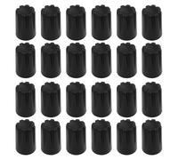 LT Easiyl Lot de 50 boutons de contrôle rotatifs noirs de 6 mm avec capuchon concave et potentiomètre Noir