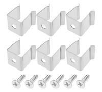 LT Easiyl Lot de 50 Clips de Fixation pour Cordon Lumineux en Acier Inoxydable 12 X 11 X 13,5 Mm pour Bandes LED de 8 à 11 Mm