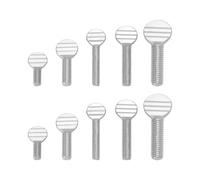 LT Easiyl Lot de 50 vis moletées à tête plate en acier au carbone galvanisé M5 x 10 mm M5 x 25 mm M6 x 16 mm M6 x 25 mm M8 x 25 mm pour projets de bricolage d'instruments mécaniques électriques