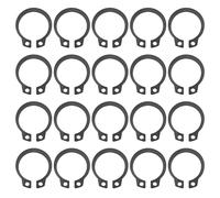 LT Easiyl Lot de 50pcs Circlips à Ressort pour Poignée de Porte Anneau de Retenue d'arbre Circlips pour Machine à Rainure de 14,3mm Fixation de Ressort 13,8x16,5mm Noir