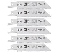 LT Easiyl Lot de 6 lames de scie sabre bimétallique 100 mm 14 TPI avec tige de 1/5" compatibles avec Bosch