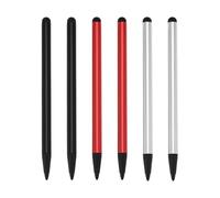 LT Easiyl Lot de 6 stylets capacitifs 2 en 1 à double tête compatibles avec iPhone et Samsung, trois couleurs