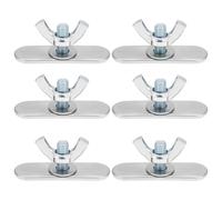 LT Easiyl Lot de 6 vis papillon en acier inoxydable 40 x 11 mm pour joints de battant d'air climatiseur mobile