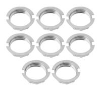 LT Easiyl Lot de 8 bagues de conversion G9 en alliage argenté pour abat-jour de 1,9 cm de diamètre