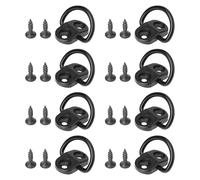 LT Easiyl Lot de 8 Crochets pour Filet à Bagages de Coffre de Voiture Fixation par Trous de Fixation sur Le Plancher Et Les Parois Latérales avec Vis
