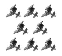 LT Easiyl Lot de 8 pinces centrales en T pour module solaire, support de panneau solaire, pince intermédiaire anodisée noire avec vis à tête cylindrique et écrou à fente (30 mm)