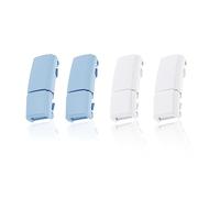 LT Easiyl Paires de Lacets Magnétiques sans Lacets Élastiques avec Boucle sans Attache Clips de Verrouillage pour Lacets de Chaussure Accessoires pour Enfants Adultes, Bleu et Blanc