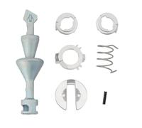 LT Easiyl Un ensemble de réparation de serrure de porte avant gauche ou droite compatible avec BMW Série 3 E90 E91 E92 E93 Longueur de l'hélice 78 mm Kit de réparation de cylindre de serrure Argent