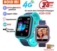 LT21 4G montre intelligente enfants GPS WIFI appel vidéo SOS IP67 étanche enfant Smartwatch caméra moniteur Tracker Location téléphone montre With more strap