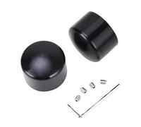 LTADX Les Cache-écrous d'essieu Avant de Moto sont compatibles avec Electra Glides Forty Eight Heritage Softail Road King Iron 883 Sportster 2008-2017(Black)