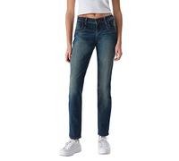 LTB Jean pour femme Valentine Coupe droite Denim stretch Pantalon taille basse Basic Coton Bleu w24 w25 w26 w27 w28 w29 w30 w31 w32 w33 w34, Oxford Undamaged Wash (54330), 29W x 34L