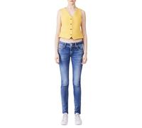 LTB Jeans Molly M pour Femme - Coupe ajustée avec Taille Moyenne et Fermeture éclair en Bleu en Coton mélangé - Taille W24L30, Wauna Wash 55182, 24W x 30L