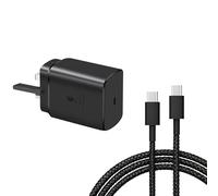 LTBSTOYE Chargeur Ultra Rapide 45 W pour Samsung Galaxy S25/S25+/S25 Ultra/S24 Ultra/S24+/S24/S23 Ultra/S23/S22/S21/S20/A55/A54/A15/A14, Adaptateur Secteur USB-C avec câble Type-C de 1,8 mètre