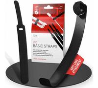 LTC Basic Straps | Klettkabelbinder, schwarz, 10 Stück (LTC 1110) Nouveau