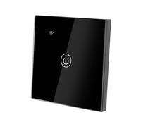 LTC - Interrupteur WiFi intelligent - Interrupteur à capteur tactile - 1 compartiment - Commande par smartphone, montre intelligente - Commande vocale - Verre trempé - Interrupteur marche/arrêt